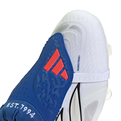adidas Predator Elite FoldTongue FT BELLINGHAM FG Firm Ground Soccer Cleats - FTWhite /Zeromt /Royal Blue