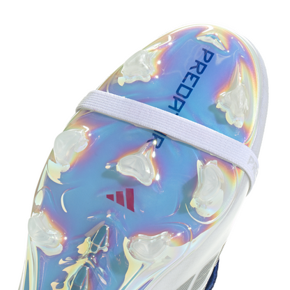 adidas Predator Elite FoldTongue FT BELLINGHAM FG Firm Ground Soccer Cleats - FTWhite /Zeromt /Royal Blue