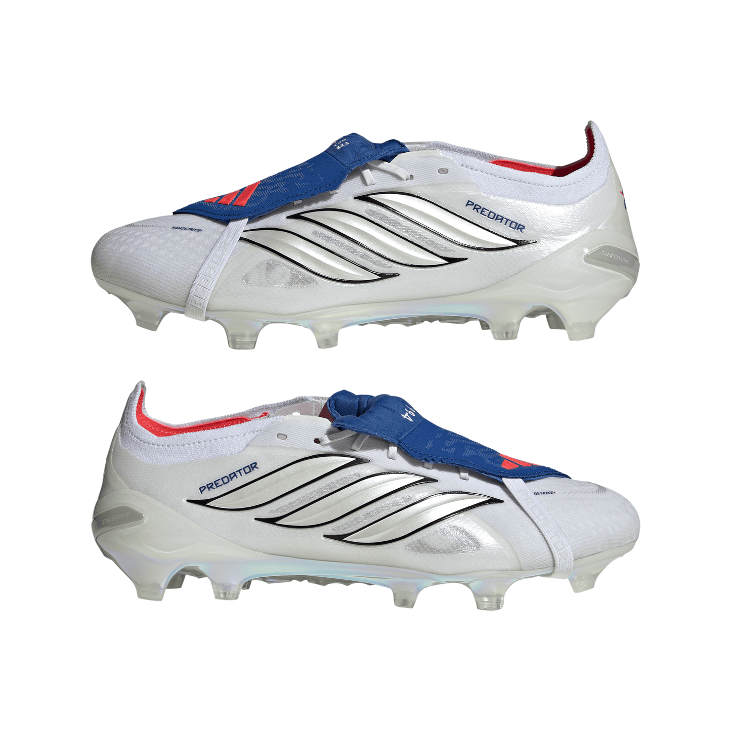adidas Predator Elite FoldTongue FT BELLINGHAM FG Firm Ground Soccer Cleats - FTWhite /Zeromt /Royal Blue