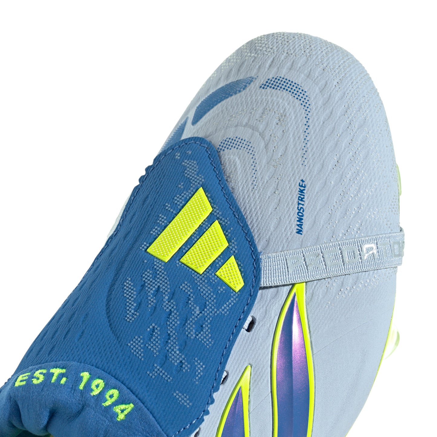 adidas Predator Elite FoldTongue FT FG Firm Ground Soccer Cleats - Blue/ Crystal Sky/ Ray Blue