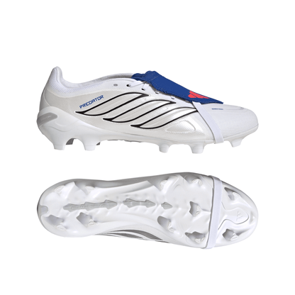 adidas Predator League Fold Tongue BELLINGHAM FG Firm Ground Soccer Cleats - FTWhite / Zeromt / Royal Blue