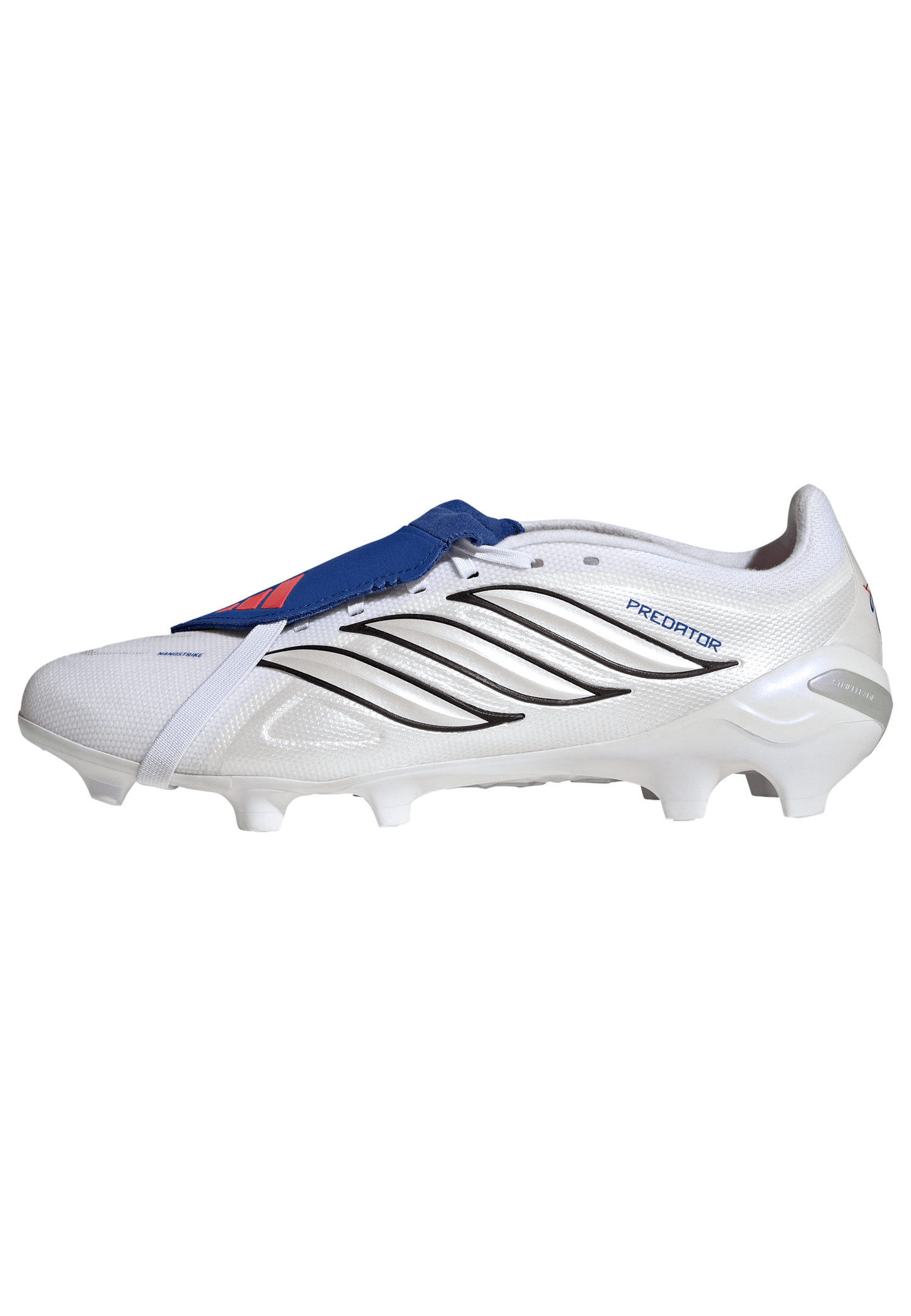 adidas Predator League Fold Tongue BELLINGHAM FG Firm Ground Soccer Cleats - FTWhite / Zeromt / Royal Blue