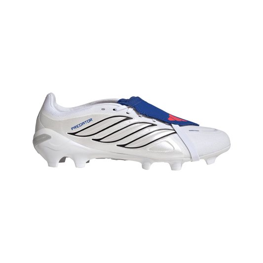 adidas Predator League Fold Tongue BELLINGHAM FG Firm Ground Soccer Cleats - FTWhite / Zeromt / Royal Blue
