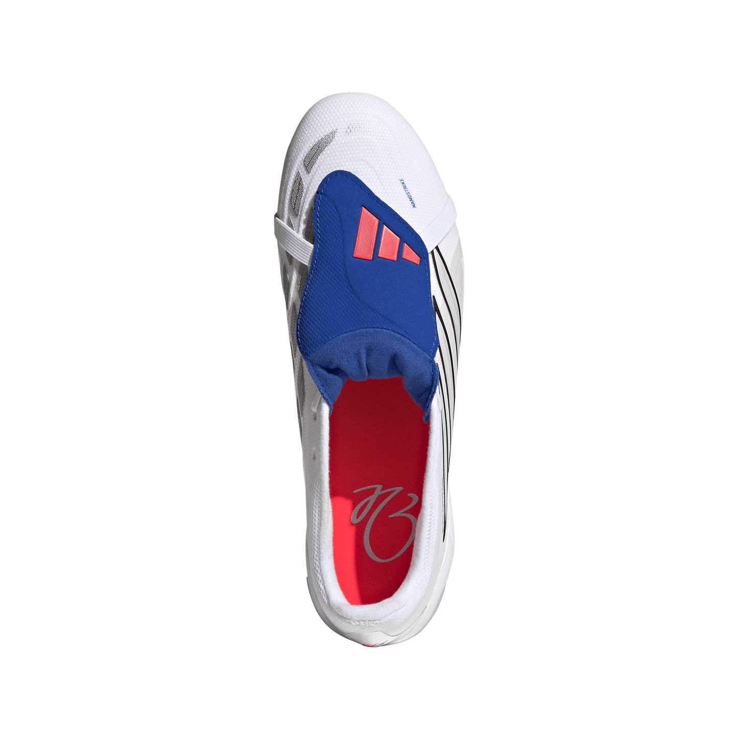 adidas Predator League Fold Tongue BELLINGHAM FG Firm Ground Soccer Cleats - FTWhite / Zeromt / Royal Blue
