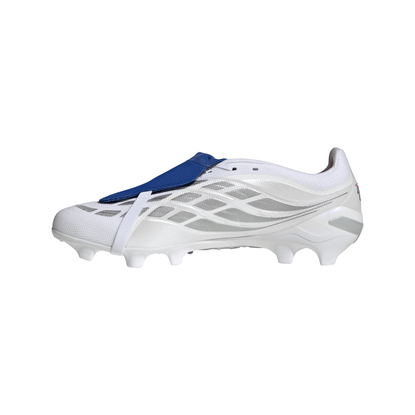 adidas Predator League Fold Tongue BELLINGHAM FG Firm Ground Soccer Cleats - FTWhite / Zeromt / Royal Blue
