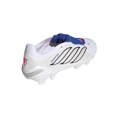 adidas Predator League Fold Tongue BELLINGHAM FG Firm Ground Soccer Cleats - FTWhite / Zeromt / Royal Blue