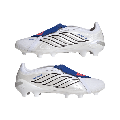 adidas Predator League Fold Tongue BELLINGHAM FG Firm Ground Soccer Cleats - FTWhite / Zeromt / Royal Blue