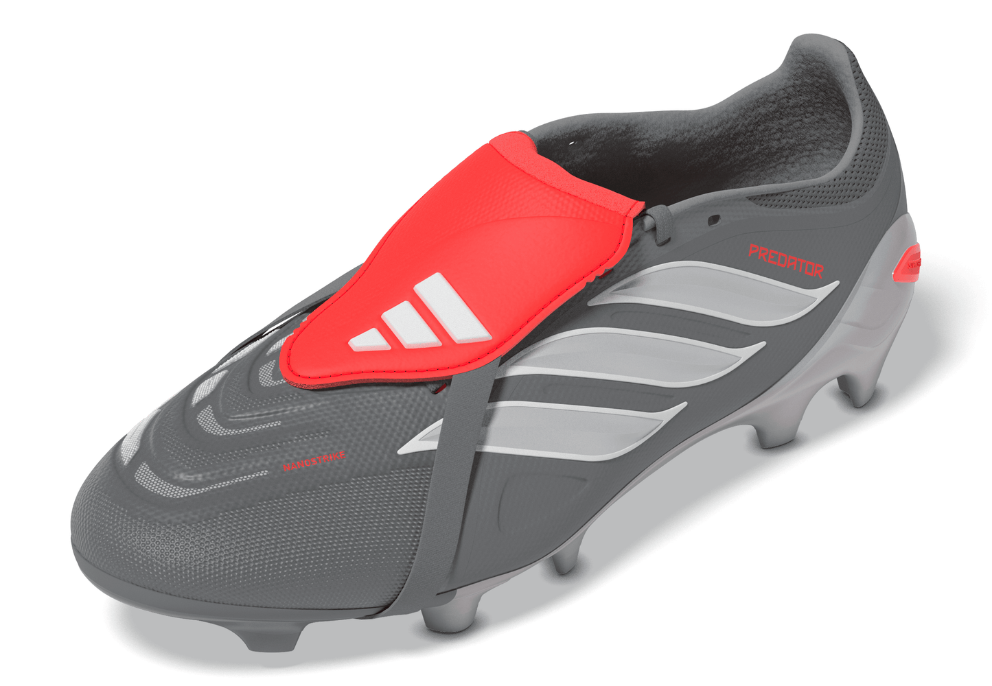 adidas Predator League FT FG Firm Ground - Iron Metallic / Zero Metalic / Lucid Red