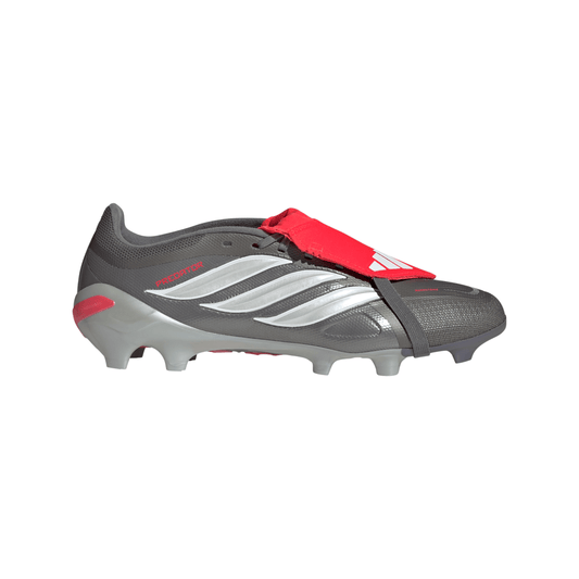 adidas Predator League FT FG Firm Ground - Iron Metallic / Zero Metalic / Lucid Red