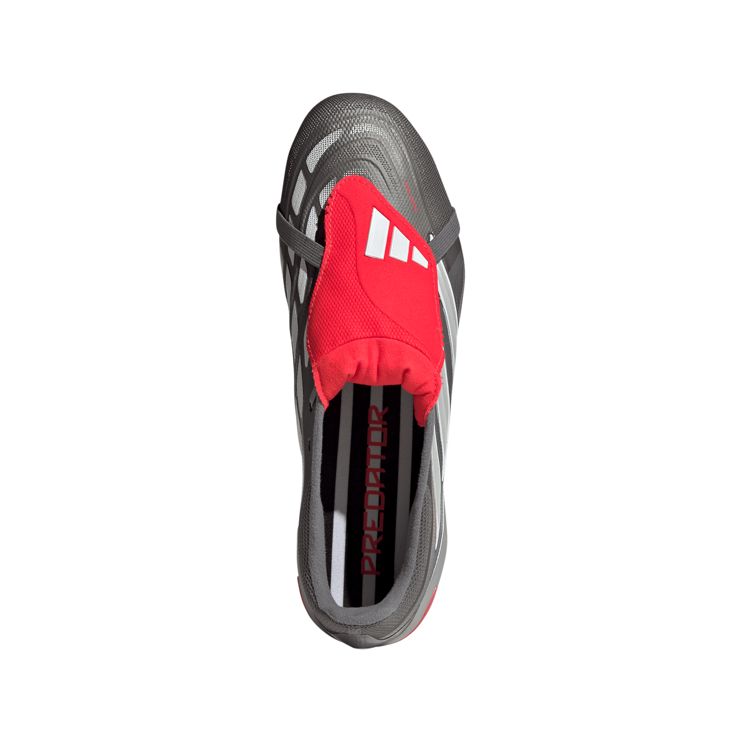 adidas Predator League FT FG Firm Ground - Iron Metallic / Zero Metalic / Lucid Red
