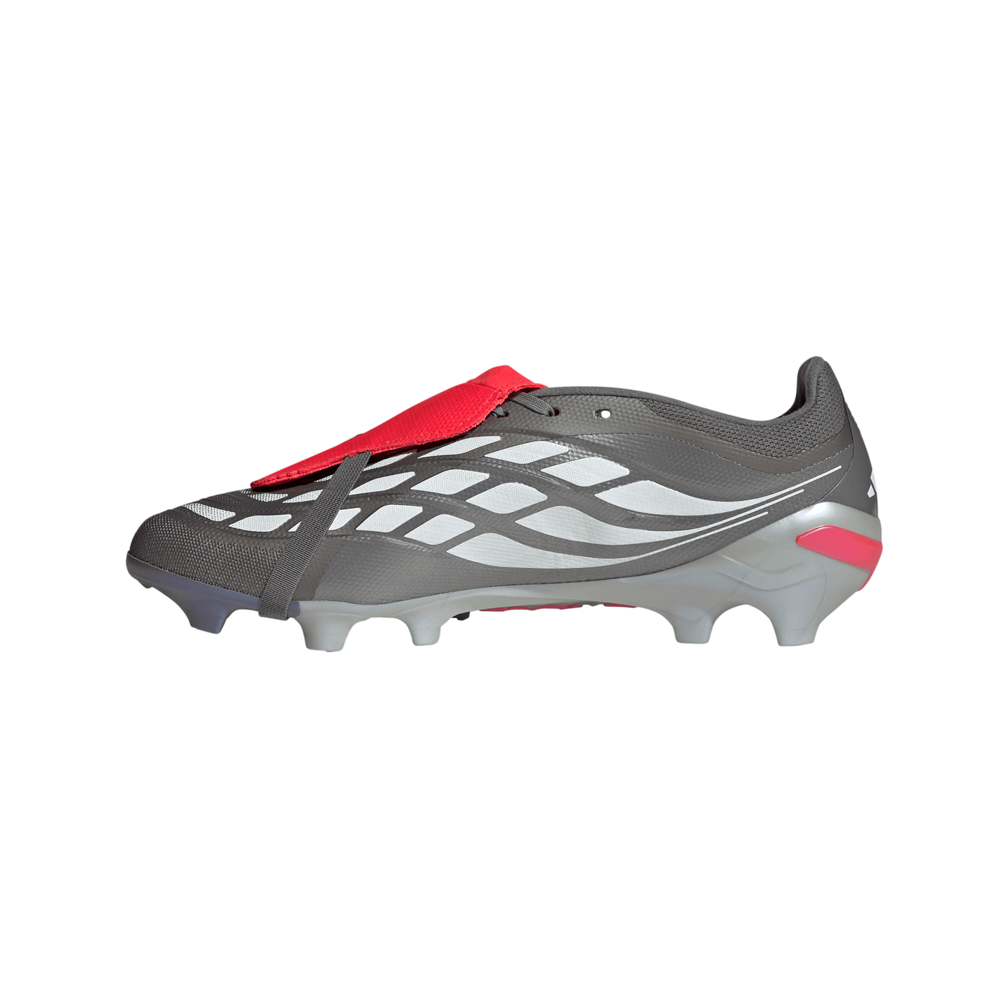 adidas Predator League FT FG Firm Ground - Iron Metallic / Zero Metalic / Lucid Red