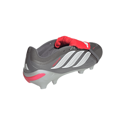 adidas Predator League FT FG Firm Ground - Iron Metallic / Zero Metalic / Lucid Red
