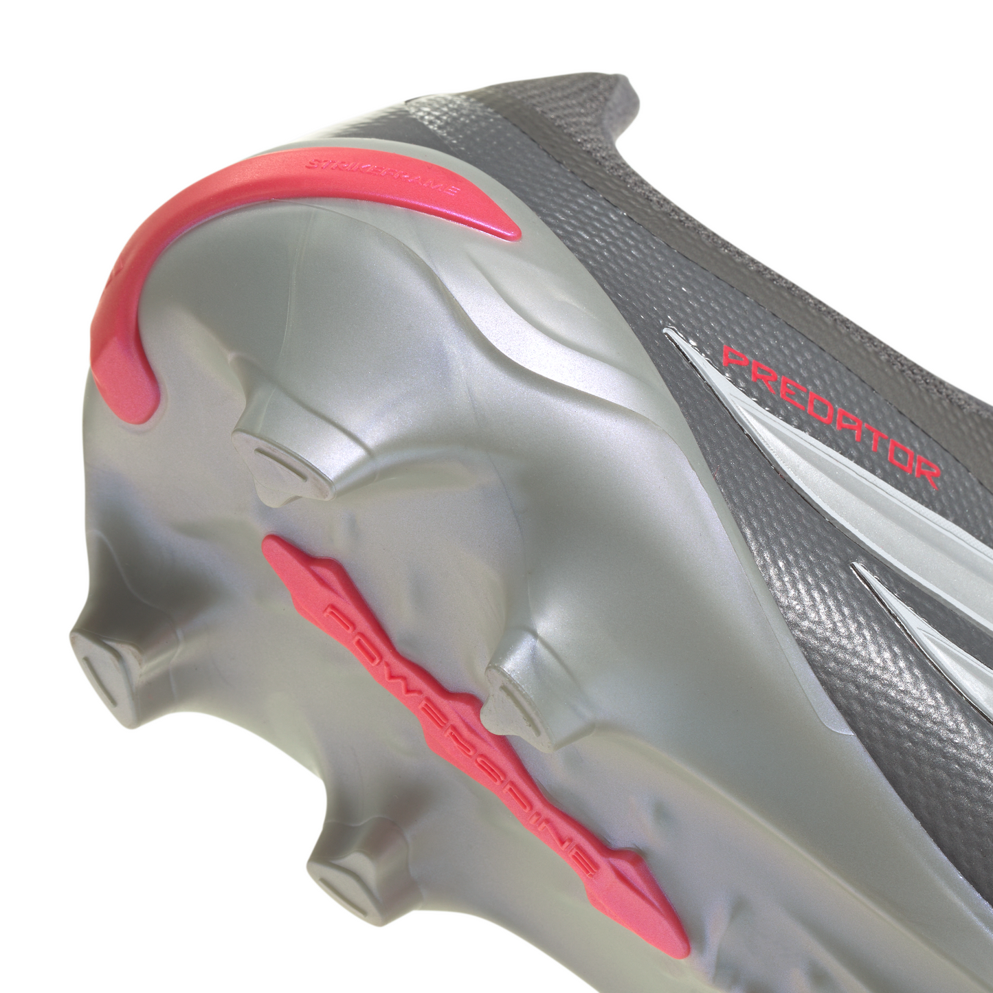 adidas Predator League FT FG Firm Ground - Iron Metallic / Zero Metalic / Lucid Red