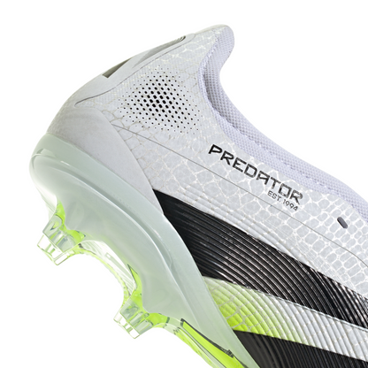 adidas Predator Pro FT FG Firm Ground Soccer Shoes - Ftwr White/ Core Black/ Lucid Lemon