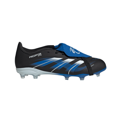 adidas Junior Predator League Jude Bellingham FT FG Firm Ground Soccer Cleat - Core Black/Cloud White/Glow Blue