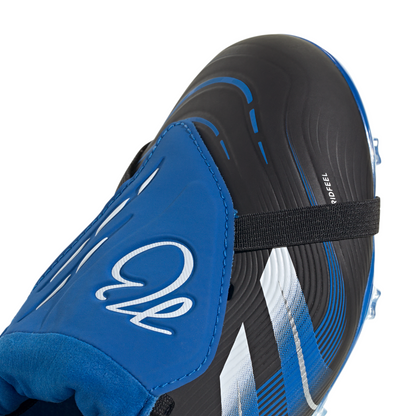 adidas Junior Predator League Jude Bellingham FT FG Firm Ground Soccer Cleat - Core Black/Cloud White/Glow Blue
