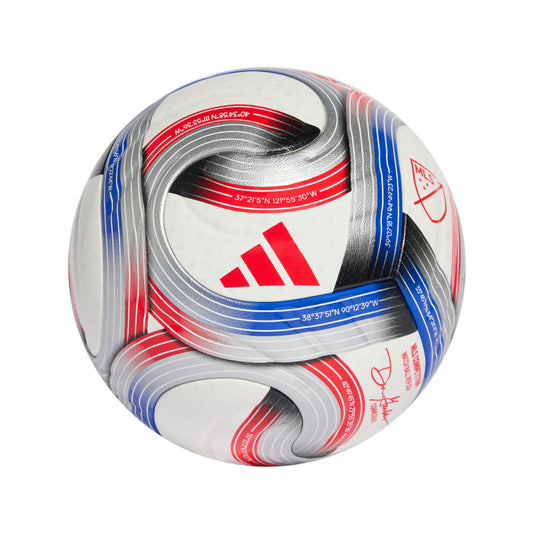 adidas MLS Competition NFHS Soccer Ball - White/Blue/Red