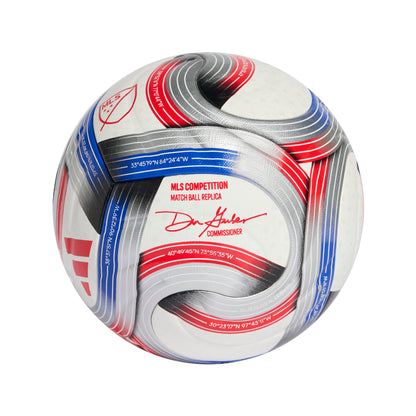 adidas MLS Competition NFHS Soccer Ball - White/Blue/Red