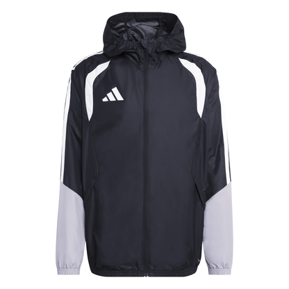 Men's adidas Tiro 26 Competition All Weather Jacket 2026 - Black/ Black/ Light Onix