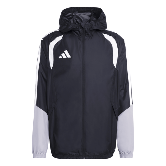 Men's adidas Tiro 26 Competition All Weather Jacket 2026 - Black/ Black/ Light Onix