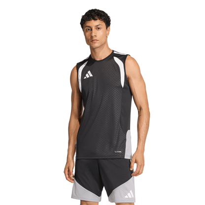 Men's adidas Tiro 26 Competition Sleeveless Jersey - Black/ Black/ Light Onix