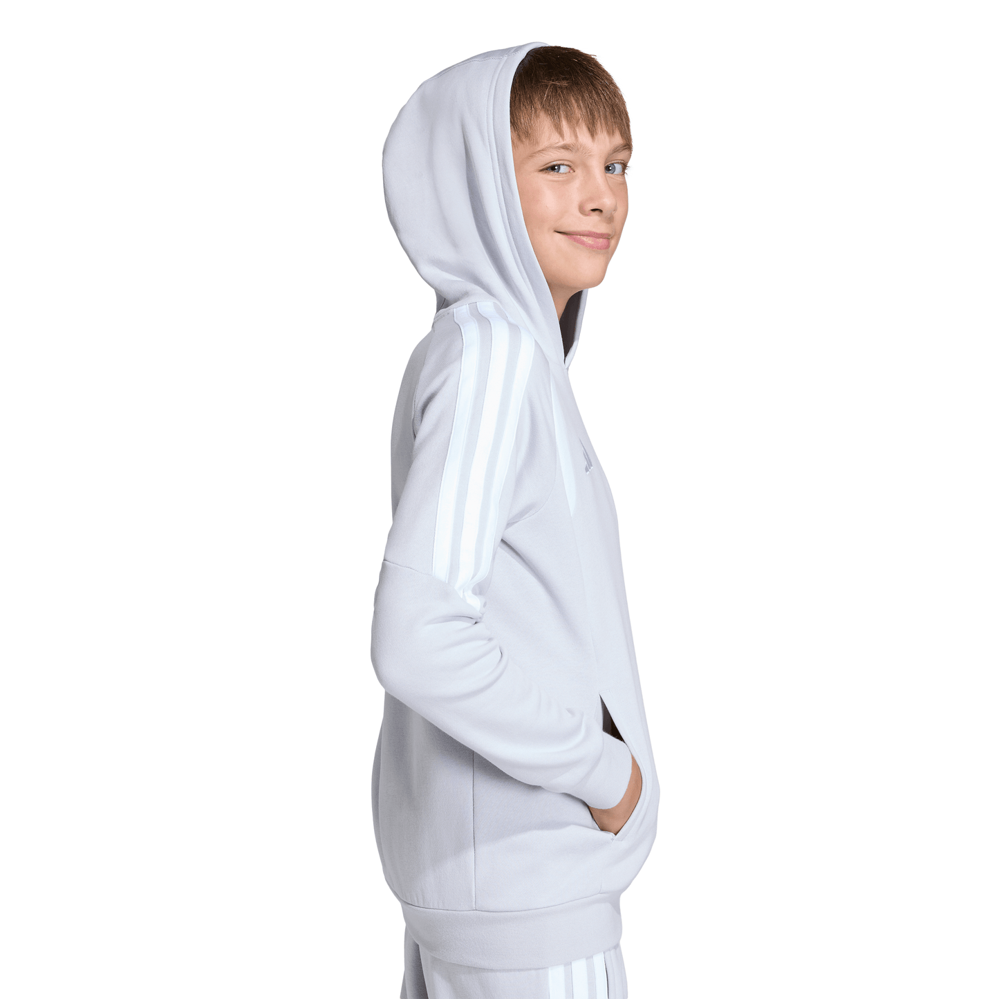 Kid's adidas Tiro 26 League Sweat Hoodie - Grey/ Team Light/ White
