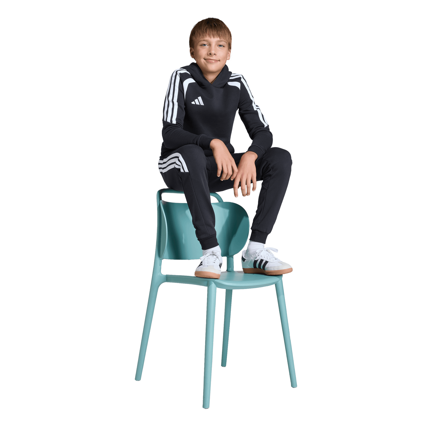 Kid's adidas Tiro 26 League Sweat Hoodie - Black/ Black/ White