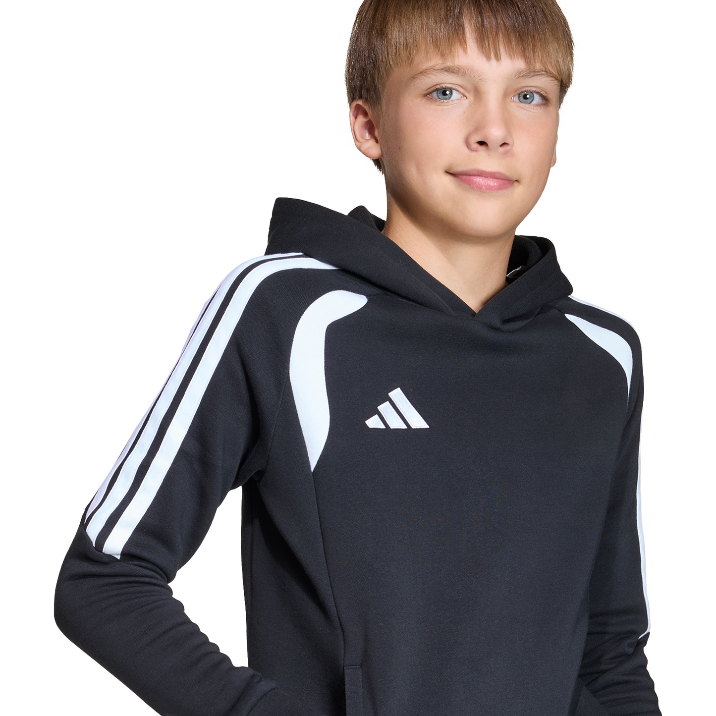 Kid's adidas Tiro 26 League Sweat Hoodie - Black/ Black/ White