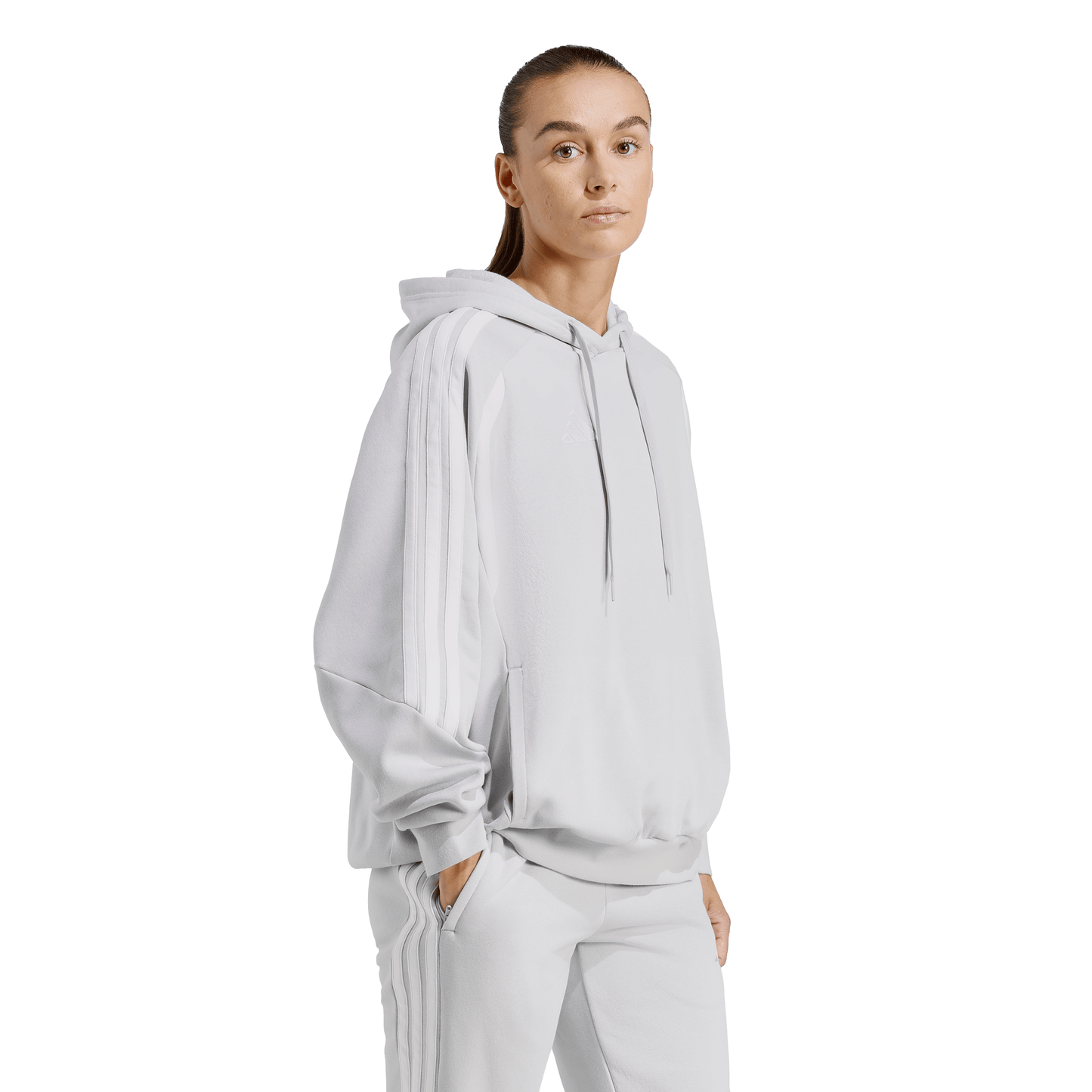 Women's adidas Tiro 26 League Sweat Hoodie - Grey/ Team Light/ White