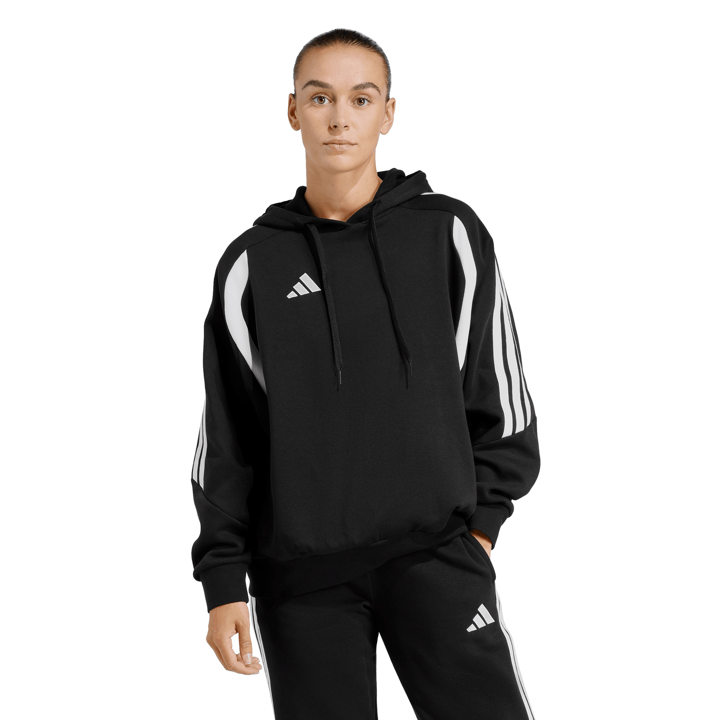 Women's adidas Tiro 26 League Sweat Hoodie - Black/ Black/ White