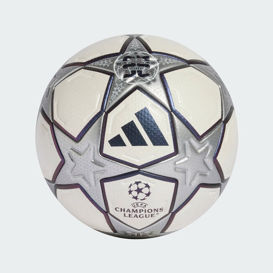 adidas UEFA Champions League 3rd Pro Soccer Ball - White/Silver Metallic