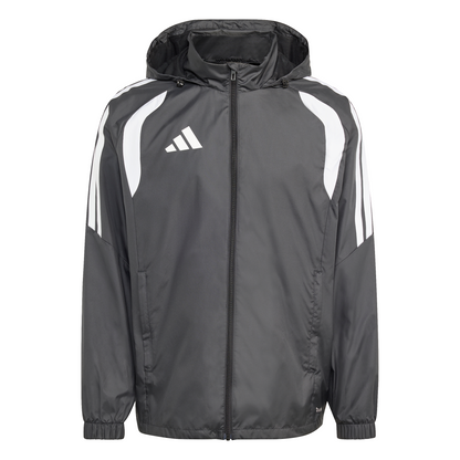 Men's adidas Tiro 26 Windbreaker - Black/ Black/ White