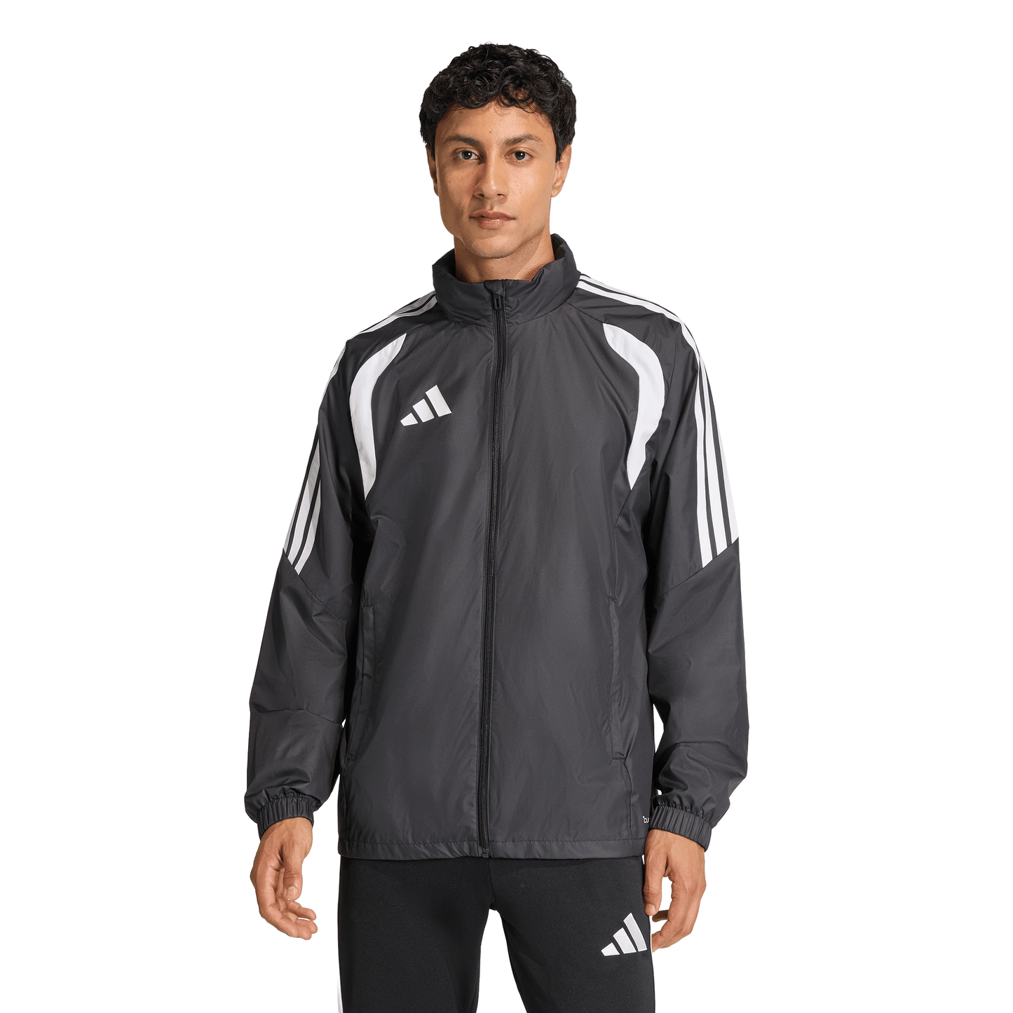 Men's adidas Tiro 26 Windbreaker - Black/ Black/ White