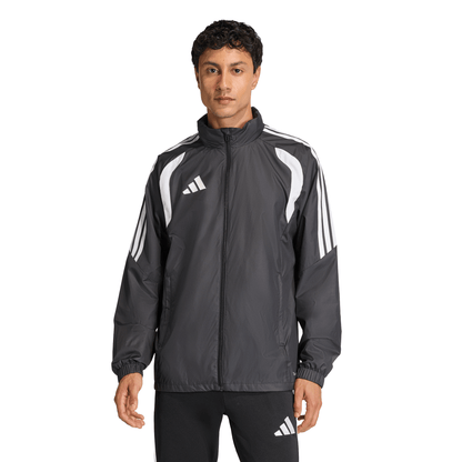 Men's adidas Tiro 26 Windbreaker - Black/ Black/ White
