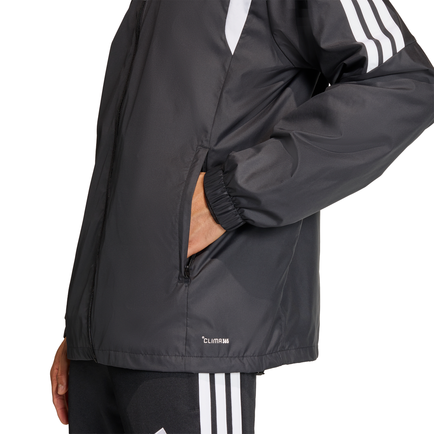 Men's adidas Tiro 26 Windbreaker - Black/ Black/ White