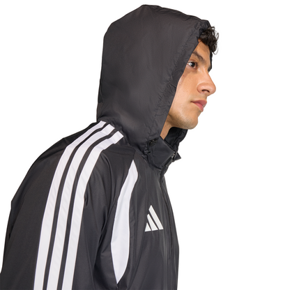 Men's adidas Tiro 26 Windbreaker - Black/ Black/ White