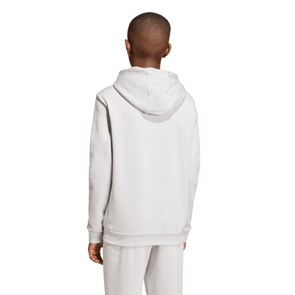 Kid's adidas Entrada 26 Hoodie - Grey/ Team Light/ White
