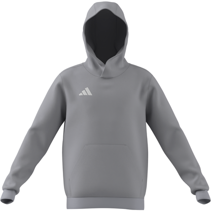Kid's adidas Entrada 26 Hoodie - Grey/ Team Light/ White