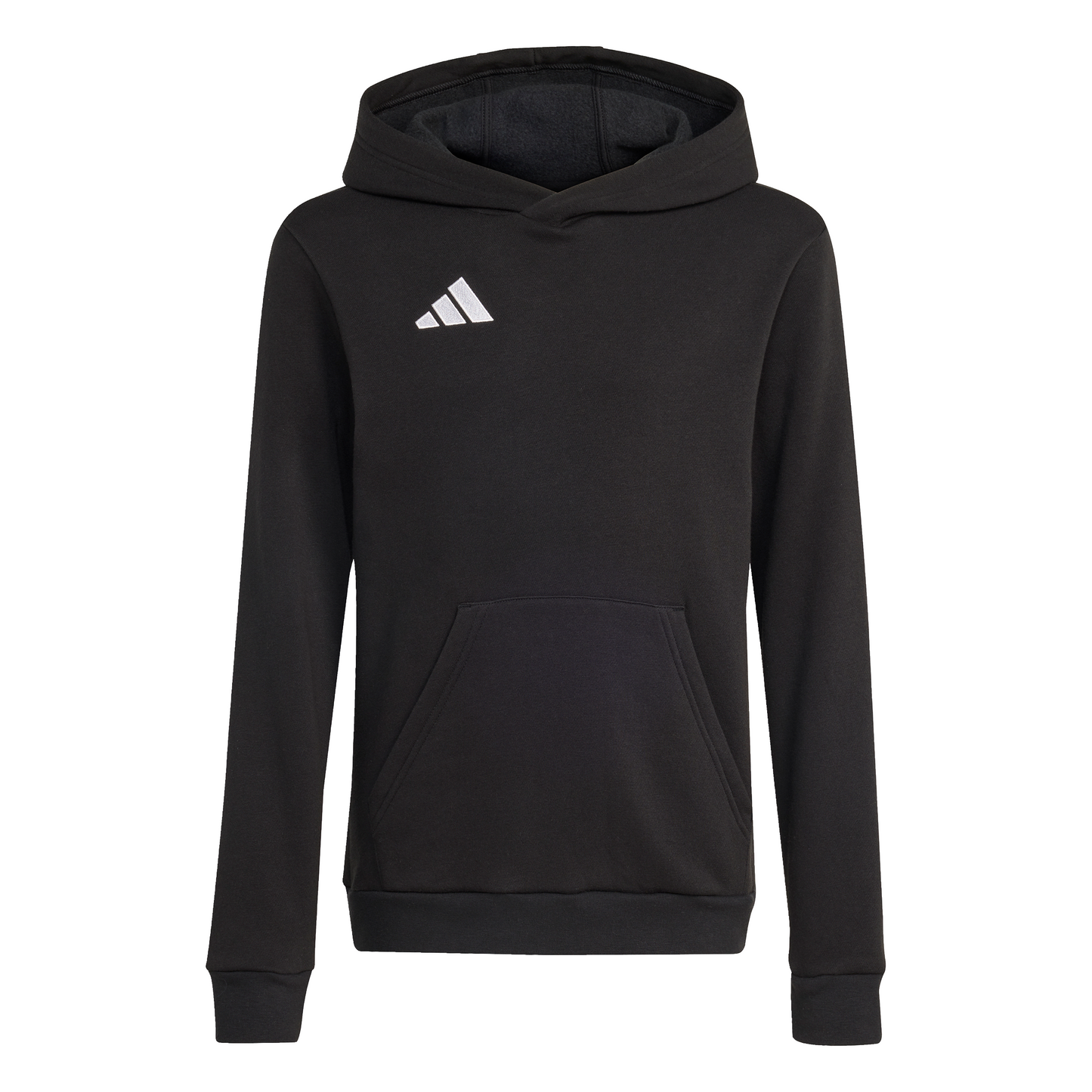 Kid's adidas Entrada 26 Hoodie - Black/ Black/ White