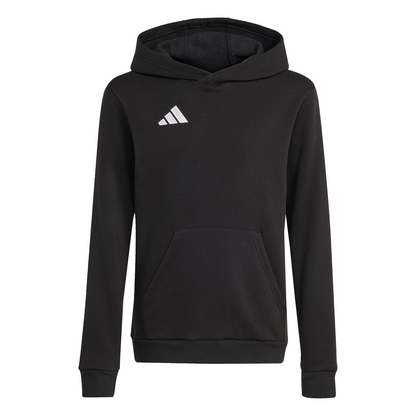 Kid's adidas Entrada 26 Hoodie - Black/ Black/ White