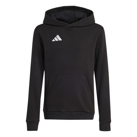 Kid's adidas Entrada 26 Hoodie - Black/ Black/ White