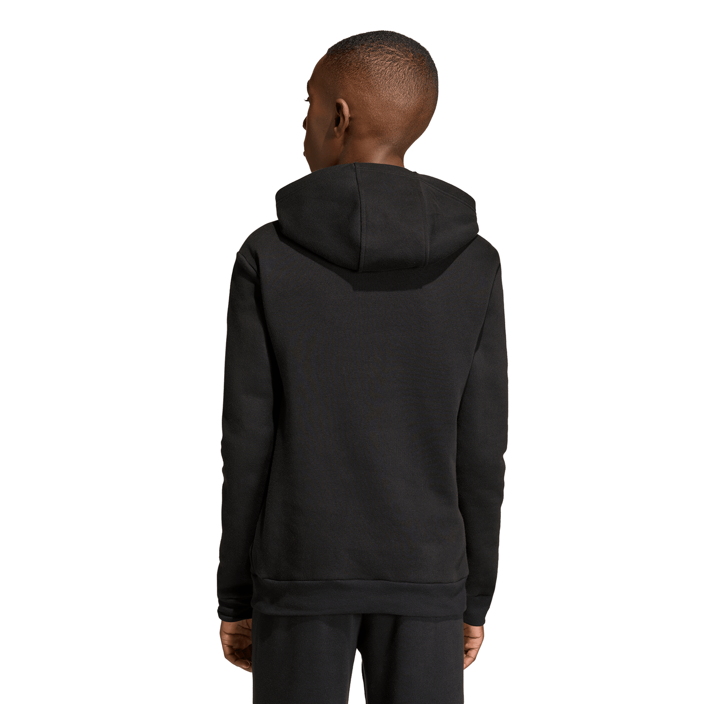 Kid's adidas Entrada 26 Hoodie - Black/ Black/ White