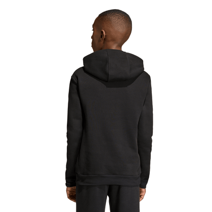 Kid's adidas Entrada 26 Hoodie - Black/ Black/ White