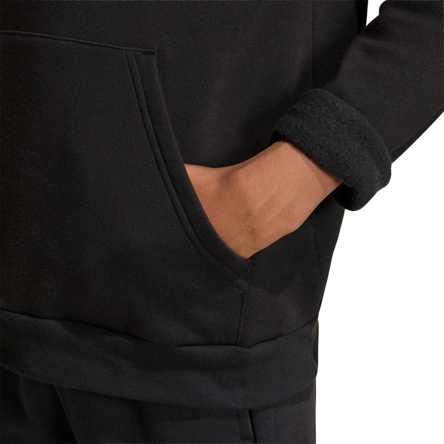 Kid's adidas Entrada 26 Hoodie - Black/ Black/ White