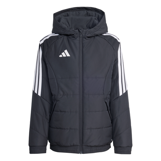 Kid's adidas Tiro 26 Winter Jacket - Black/ Black/ White