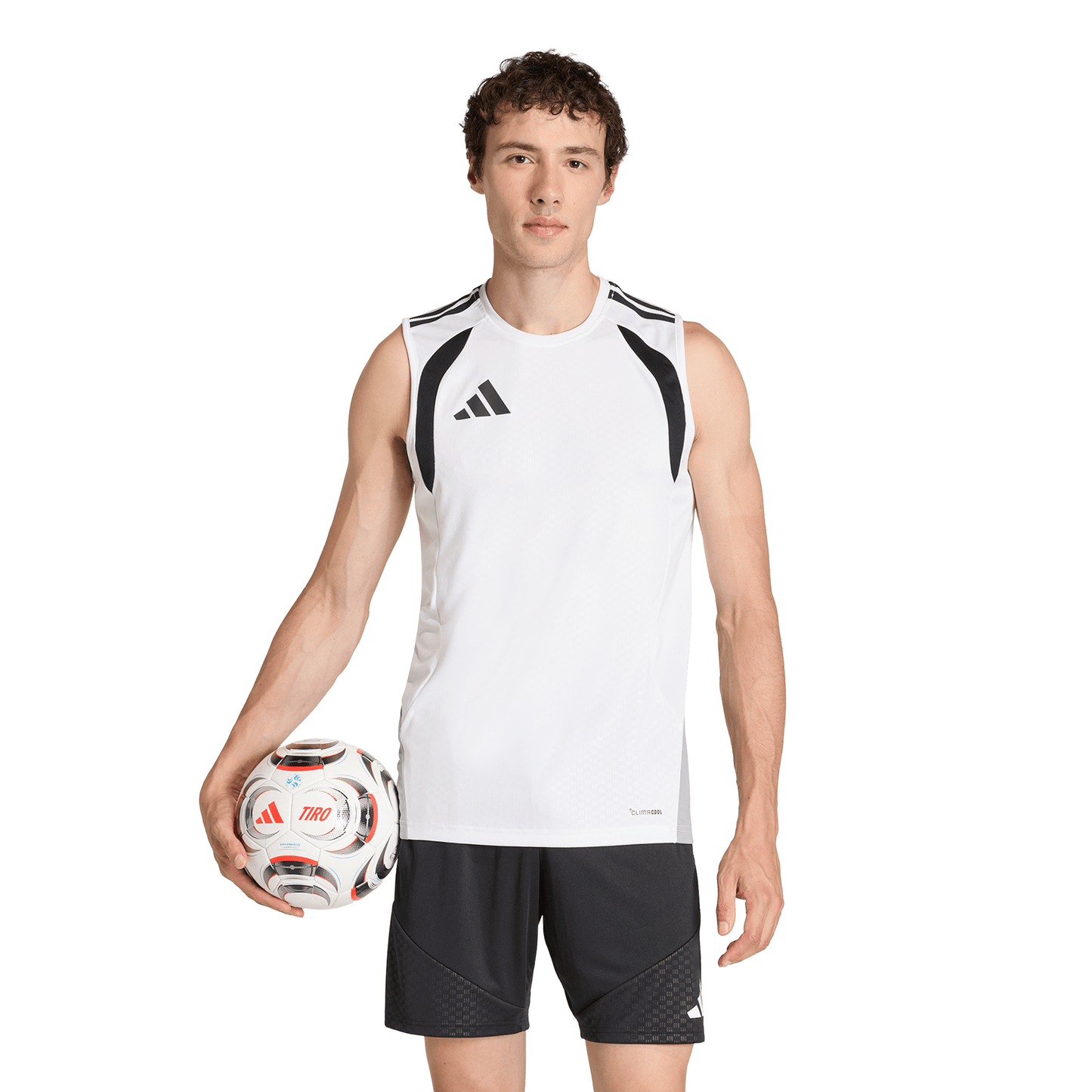 Men's adidas Tiro 26 Competition Sleeveless Jersey - White/ White/ Black