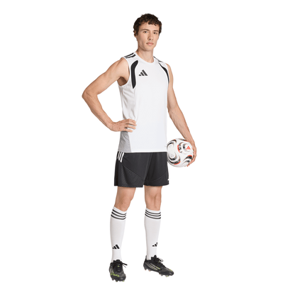 Men's adidas Tiro 26 Competition Sleeveless Jersey - White/ White/ Black