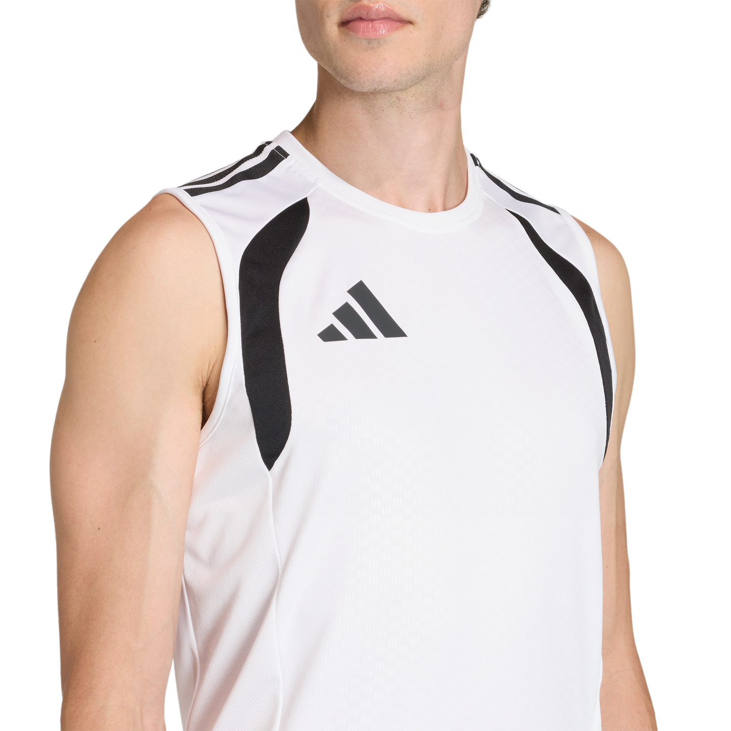 Men's adidas Tiro 26 Competition Sleeveless Jersey - White/ White/ Black