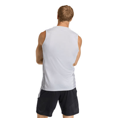 Men's adidas Tiro 26 Competition Sleeveless Jersey - Grey/ Team Light/ White