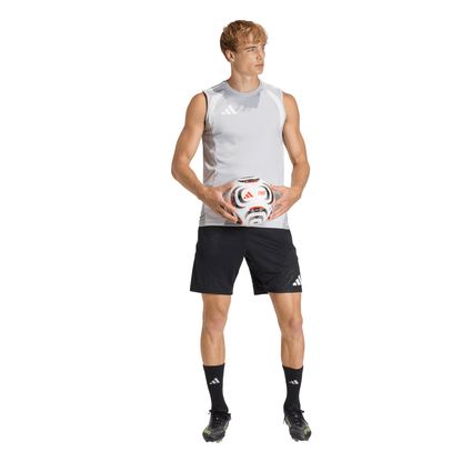 Men's adidas Tiro 26 Competition Sleeveless Jersey - Grey/ Team Light/ White